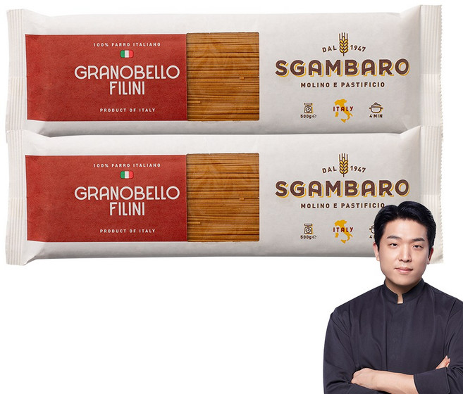 스감바로 그라노벨로 필리니 안성재 통곡물 파로면, 2개, 500g