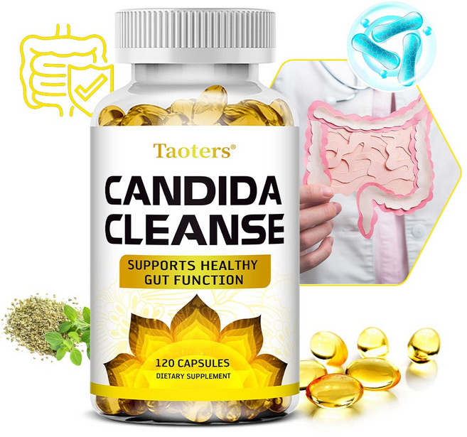 칸디다 청정보충제 - 장 및 결장지지원 남녀공용 청정 디톡스 균형잡힌 소화