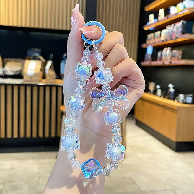 아이실린 다양한 스마트폰 손목 스트랩 투명 하트 키링 (34종), 1개, A-19