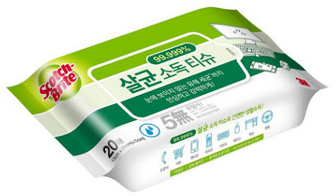 [3M] 살균소독티슈, 1개