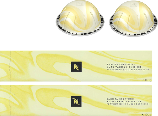 네스프레소 버츄오 캡슐 커피 한정판 아이스 유자 바닐라향 커피 20캡슐, 2개, 10개입, 10g