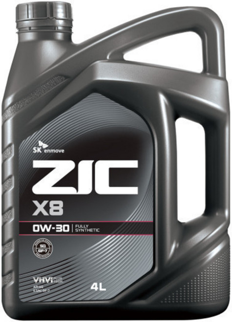 지크 X8 0W-30 4L (ZIC X8), 1개