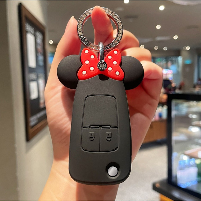 쉐보레 호환 귀여운 차키케이스 자동차 키홀더 키링, C-5(2버튼)