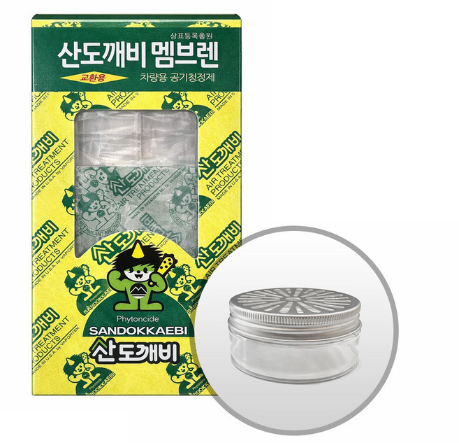 [무배]산도깨비 멤브렌 피톤치드향+하우징 1개 증정 차량용, 피톤치드향