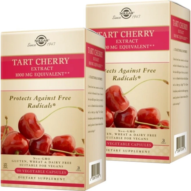 솔가 타트 체리 추출물 1000mg 베지터블 캡슐, 2개, 90정 - 쿠팡