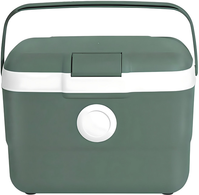 올리빙 도트 캠핑용 아이스박스, 모스그린, 25L