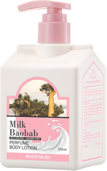 밀크바오밥 퍼퓸 바디로션 화이트머스크 향, 250ml, 1개