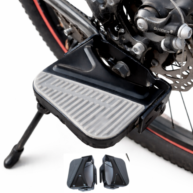 글로리존 자전거 뒷좌석 페달 보조 발판, 1세트, 그레이