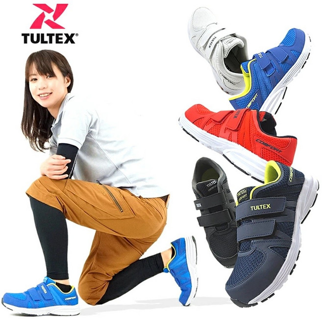 여름안전화 초경량 벨크로 메쉬 통기성 쿠션성 TULTEX AZ-51651