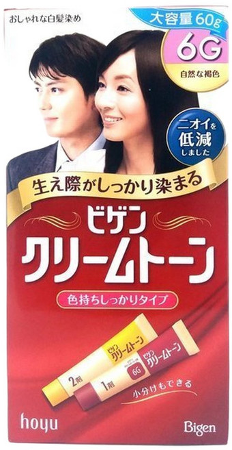 비겐 크림톤 (60g) 6G 자연 갈색 | 염색 헤어 칼라, 1개