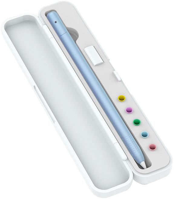 애플펜슬 호환 필통 케이스 휴대용 악세서리 수납 AC01, 1개, 케이스 장착용 그레이