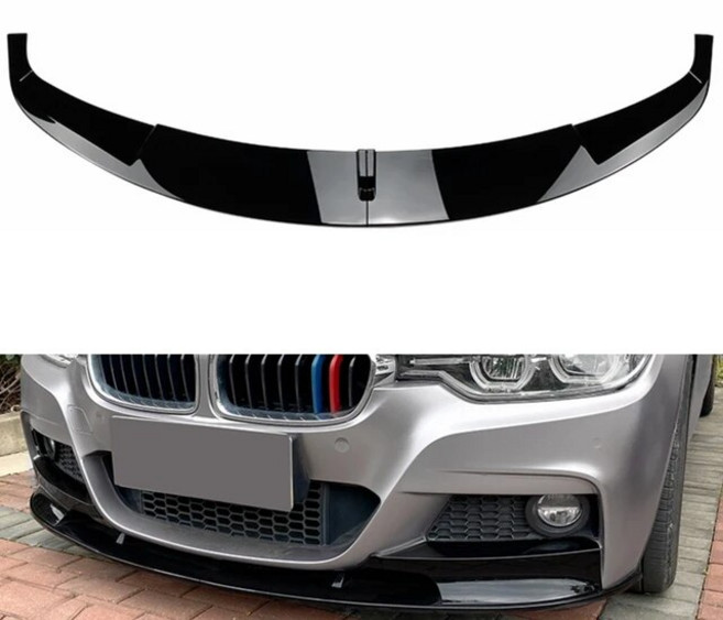립댐 에어댐 자동차 앞 범퍼 립 스플리터 스포일러 디퓨저 가드 BMW 3 시리즈 F30 F31 F35 320i 328i 330i 335i 340i 316d M 스포츠 2012-2, 4.Gloss Black A