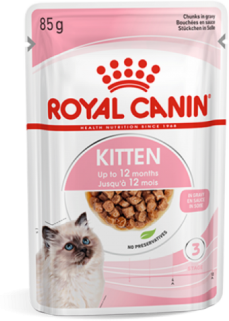 로얄캐닌 키튼 인스팅티브 파우치 애묘사료, 곡물, 85g, 6개