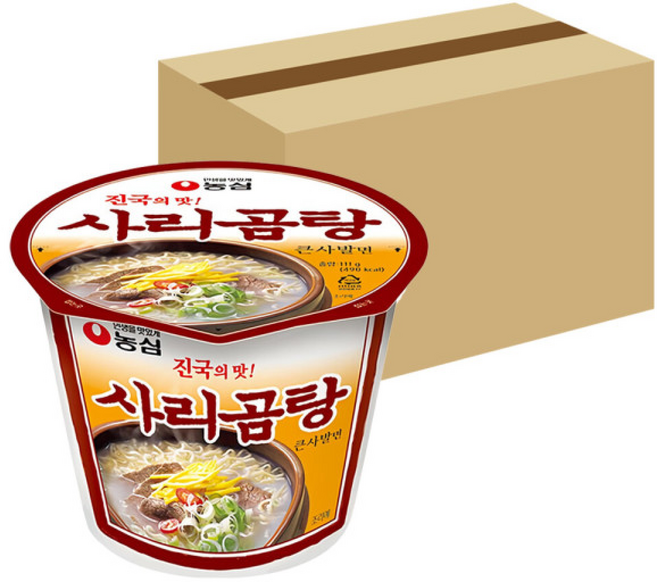 농심 사리곰탕 큰사발 사발면 컵라면, 1개