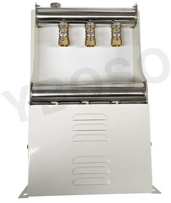 국산 스텐온수 분배기 반카바 기름보일러용 25A (나비닛불밸브 부착제품), 1개