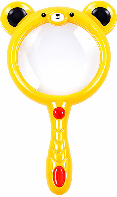 자연학습 곤충탐구 돋보기 확대경, 옐로우, 1개