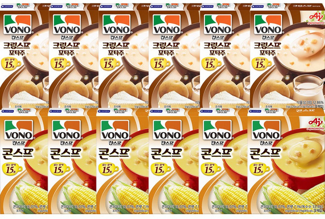 보노스프 컵스프 12(콘스프6+포타주6), 51g