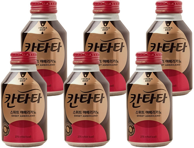 시크점빵 DAE 칸타타 스위트 아메리카노 275ml X 6개
