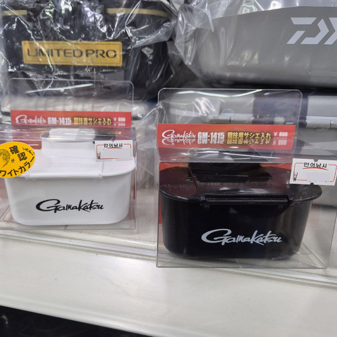 가마가츠 새우 미끼통 GM-1415 구명복장착, 블랙, 1개