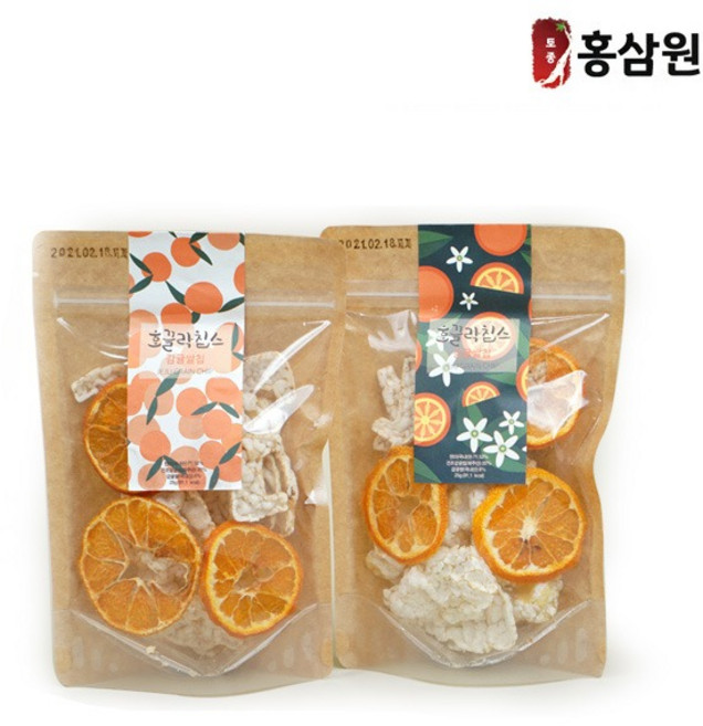 호끌락칩스(감귤쌀칩) 25g 1팩, 1개