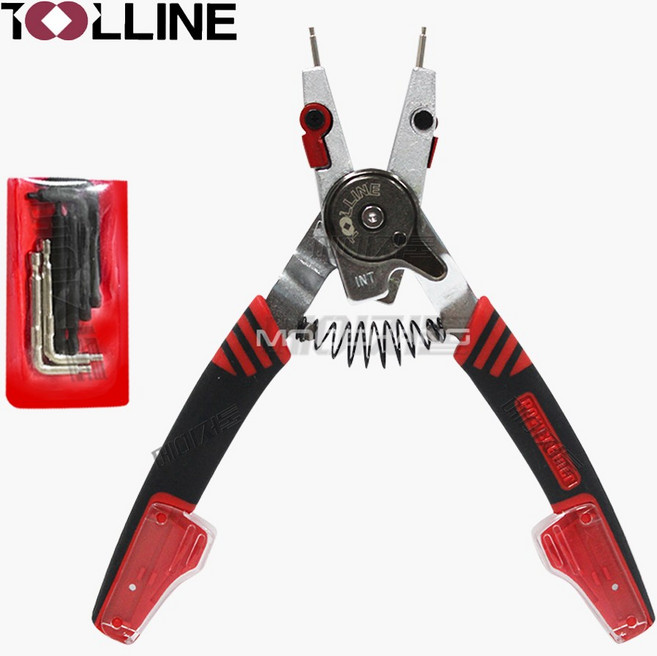 툴라인 다기능 스냅링 플라이어 8in1 직선 곡형 벌림 오무림 TL-S200 majortool, 1개