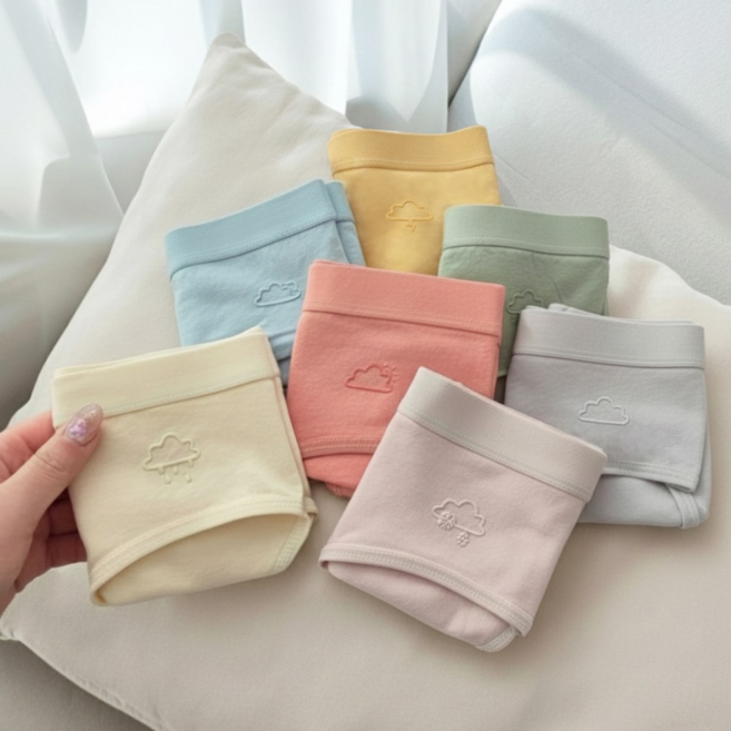 마이코야 여학생 성장기 코튼 팬티 7종 세트 데일리 면스판 주니어