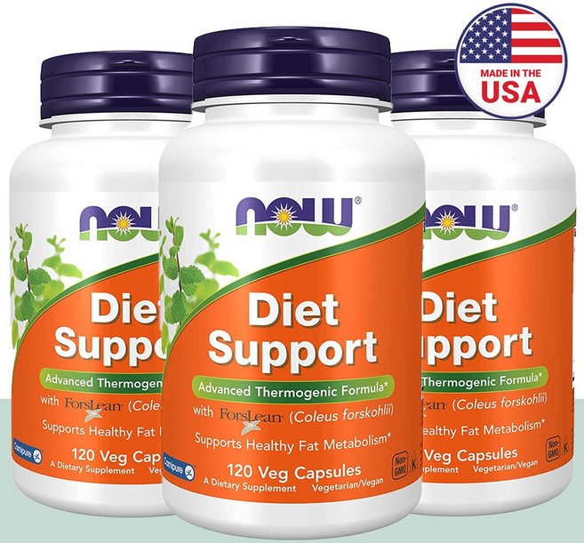 나우푸드 다이어트서포트 콜레우스포스콜리 카르니틴 120캡슐 8주분, 120정, 3개