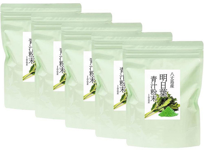 nhs 일본직구 나츠코샤 아수아바 파우더 3.5온스5팩 지퍼백 포함 녹국 하치지마제 일본제 아카바 차 첨가제 없음