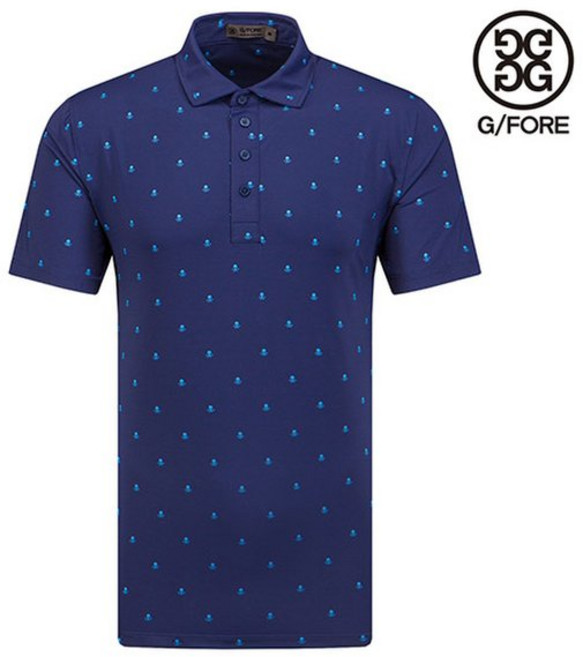 [백화점정품] 지포어 골프화 [G/FORE] 남성 스컬 티 슬림핏 카라 티셔츠 / G4MF22K104_BPRNT 골프 슈즈 신발