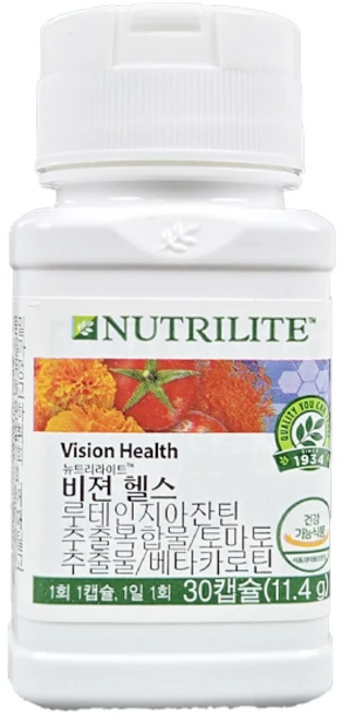 암웨이 비젼헬스 눈건강 영양제 루테인 베타카로틴 뉴트리라이트, 1개, 30회분 - 쿠팡