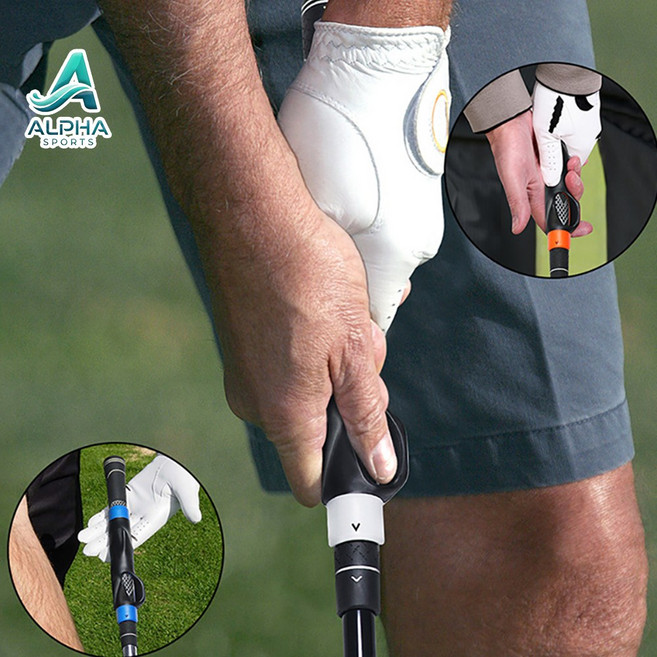 알파 골프그립 자세마스터 교정 연습용품, 1개, 블루