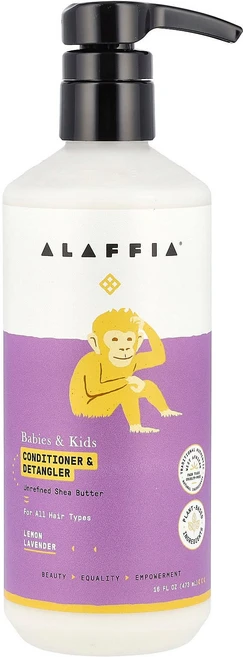 알라피아 베이비 & 키즈 컨디셔너 & 디탱글러 레몬 라벤더 향 473ml (16 fl oz) ALF-10088 - 쿠팡