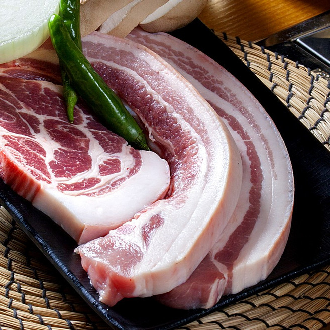 [으뜸한돈] 국내산 한돈 냉장 삼겹살500g+오겹살500 (총1kg) 구이용, 1kg, 1개