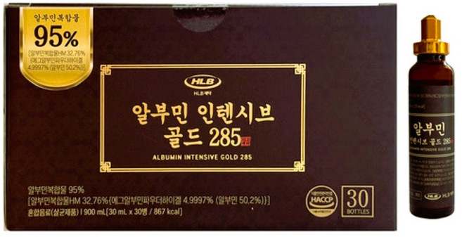 HLB제약 알부민 인텐시브 골드 285, 1개, 30회분