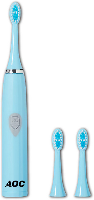 AOC 愛德華 電池式超聲波智能電動牙刷 (附三刷頭), 白色, 1個, S0116-N