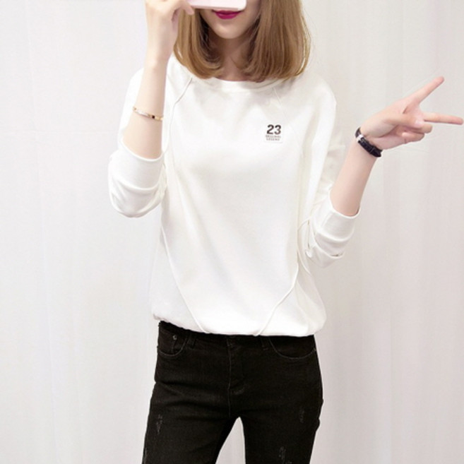 뉴욕멋쟁이 넘버 포인트 여성 맨투맨