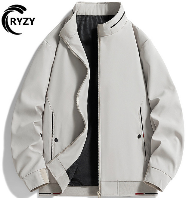 RYZY 男士立領夾克 春秋新款薄款風衣外套