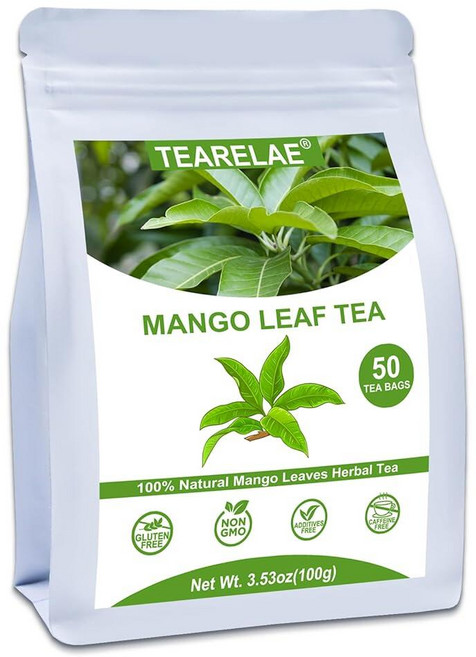 TEARELAE 홀리 바질 티백 60개 100프로 순수 잎 보조 체계 프리 카페인 240857, 망고 잎차