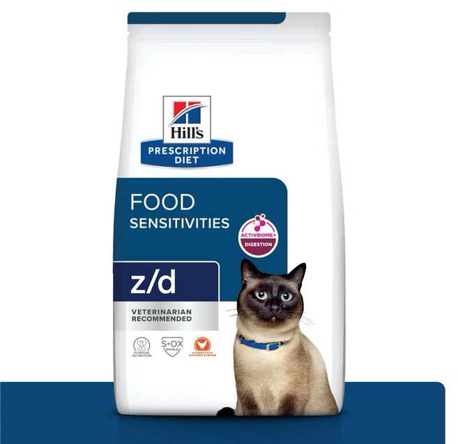 Hill's Prescription Diet z/d 食物敏感 處方糧 獸醫推薦 Activibiome+ 消化, 1個, 1.81kg