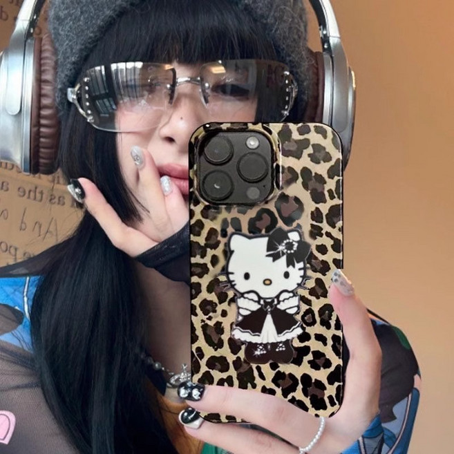 TYREUS 호피 키티 케이스 아이폰 호환 케이스
