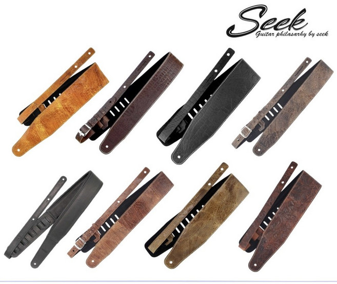 리히터 통가죽 기타스트랩 독일산 Richter 프리미엄멜빵, 8.브라운 화이트 I, 1개