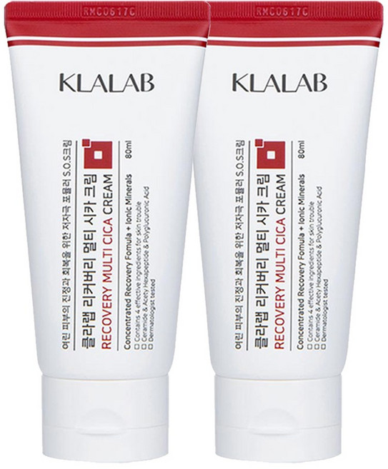 클라랩 리커버리 멀티 시카크림, 80ml, 2개