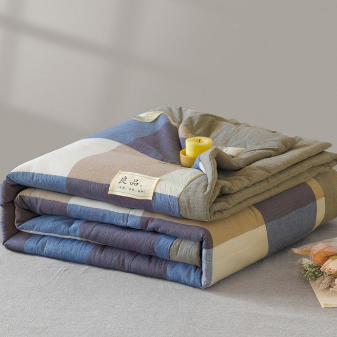 더루비샵 체크 차렵이불 간절기 여름이불
