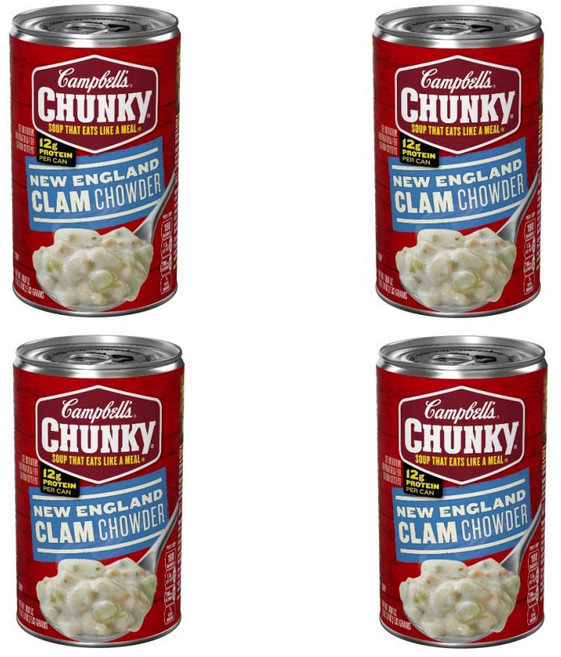 빠른배송 코스트코조개스프 캠벨 클램차우더 533그램 4EA 1세트, 533g, 4개