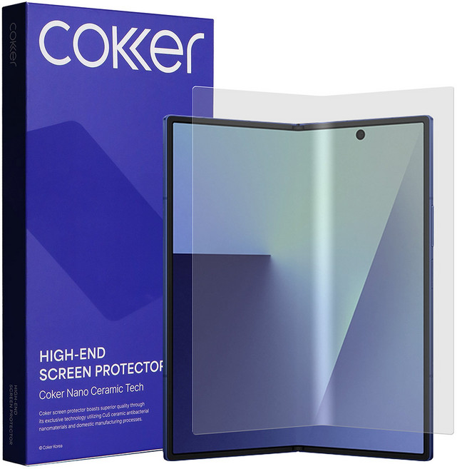 코커 지문방지 갤럭시폴드 AG TPU 내부필름, 2개