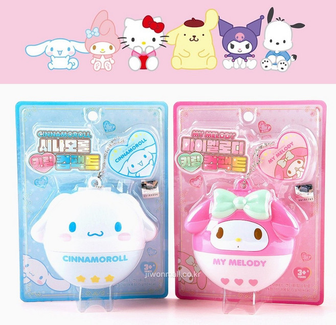 아텍스 산리오 키링 컴팩트 조이비타 15g 미니 단체 선물 여아 남아 유아 어린이 10개