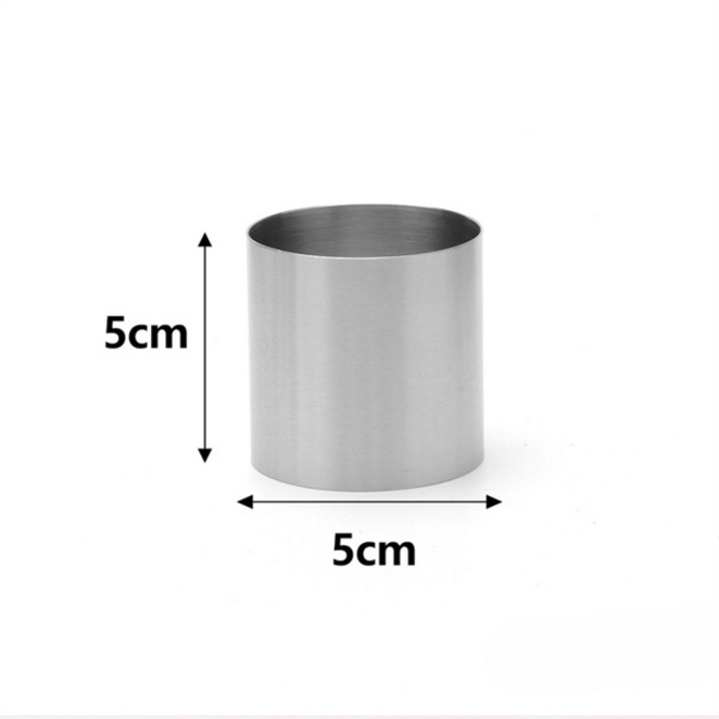 스테인리스 스틸 원형 케이크 링 몰드 베이킹용 5-11cm 무스 케이크 원형 쿠키 커터 DIY 파티 주방 베이킹 도구, [03] 5cm