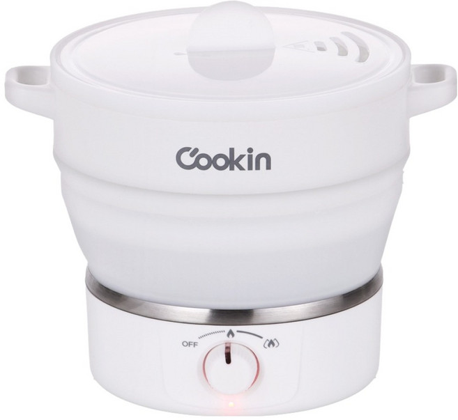 키친플라워 쿠킨 캠프 접이식 전기포트 1.3L, Kek/FTK1300SR