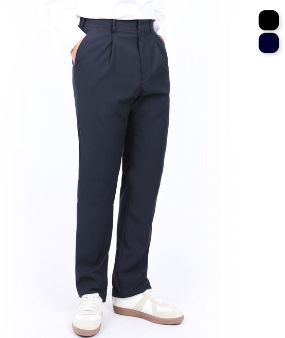 남자슬랙스 봄 여름 정장바지 스판 밴딩 빅사이즈 기지바지