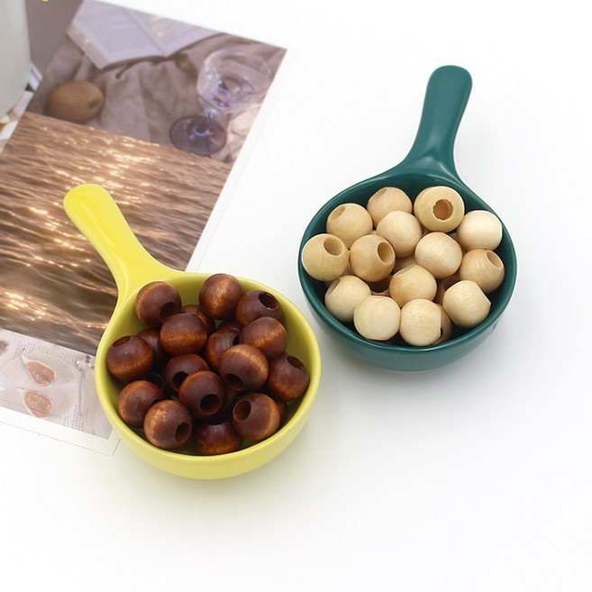 (50개세트) 국산 13mm 나무구슬 우드구슬 비즈 스트링벨, 1세트, 브라운